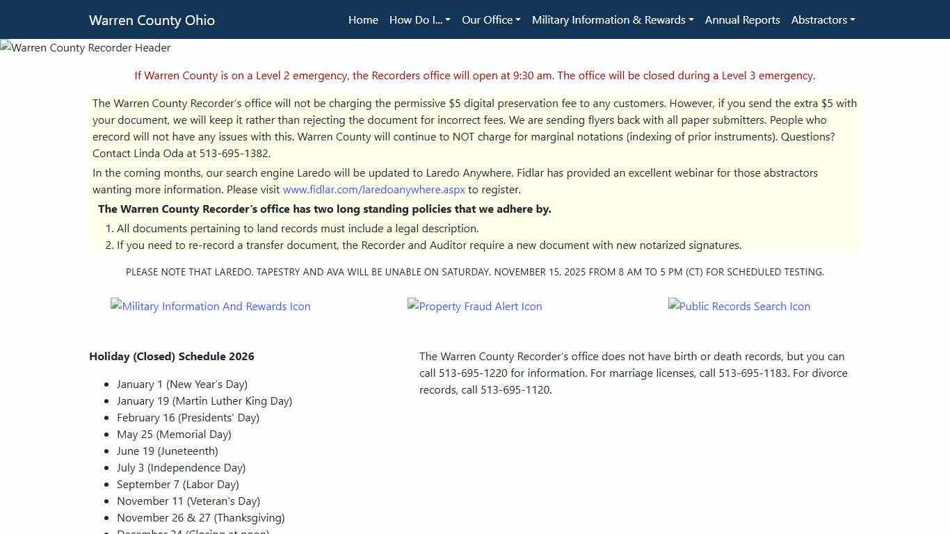 Warren County Recorder